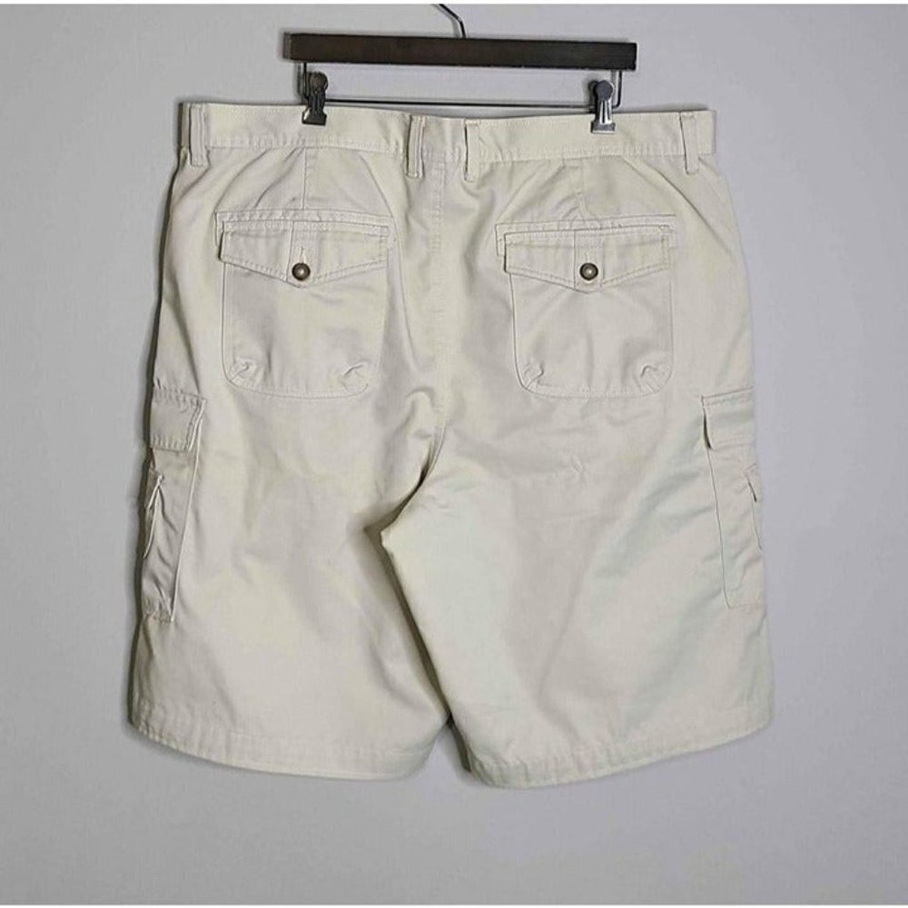 G & M Mens Beige Colored Cargo Multi Pocket Cotton Shorts Size 44 - Picture 2 of 4